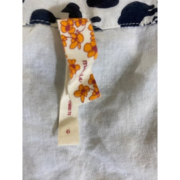 Anthropologie Maeve Women's Blue Silk Blend Multi Floral Dress - 6 - Picture 8 of 13